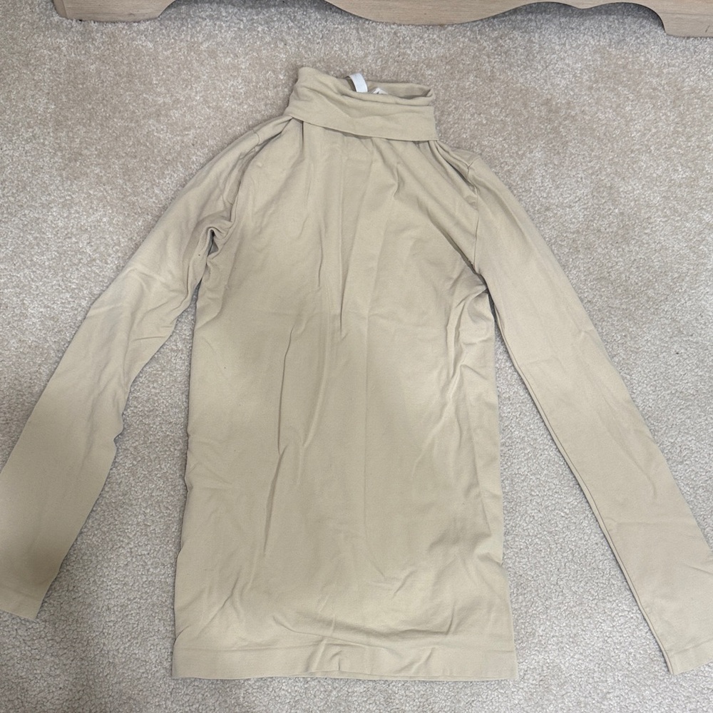 Nikibiki Taupe Turtleneck Top